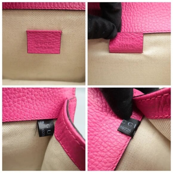 100% Authentic GUCCI Dionysus Mini Fuchsia Leather Shoulder Bag - Picture 11 of 12